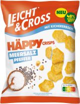 Griesson Leicht & Cross Häppy Crisps mit Kichererbsen Meersalz Pfeffer 80g