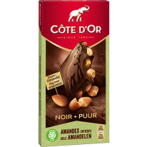 Cote d'Or Bloc Dark Almonds 180g