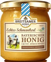 Breitsamer Echtes Schmankerl Bayerischer Honig streichfest 500g, Display, 54pcs