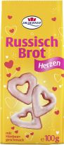 Dr. Quendt Russisch Brot Himbeer Herzen 100g