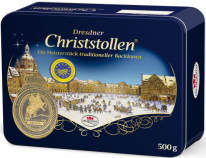 Dr. Quendt Christmas Dresdner Christstollen 500g Dose