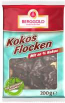 Berggold Kokosflocken Schokoliert 200g
