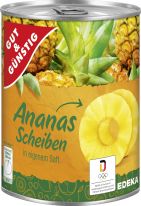 Gut&Günstig Ananas Scheiben Saft 820g