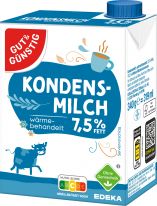 Gut&Günstig Kondensmilch 7,5% 340g