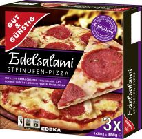 Gut&Günstig Steinof Pizza Salam 3x350g