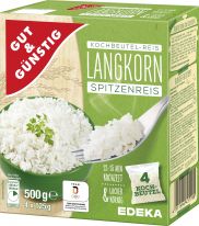 Gut&Günstig Langkorn-Spitzenreis Kochbeutel 500g