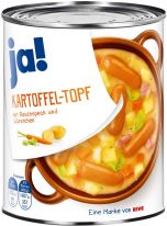 Ja Kartoffeltopf mit Würstchen 800g