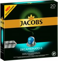 Jacobs Nespresso Kapseln Lungo 6 Decaffeinato 104g