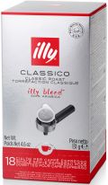 illy Espresso Single-Servings, 18 Stück, classico, klassisch-samtig 131g