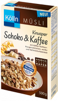 Kölln Knusper Schoko & Kaffee Hafer-Müsli 500g