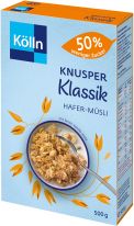 Kölln Müsli Knusper Klassik 50% weniger Zucker 500g