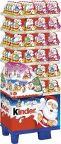 Ferrero Christmas Kinder Schokolade Weihnachtsmann mit Überraschung Classic / Mädchen, Display, 144pcs