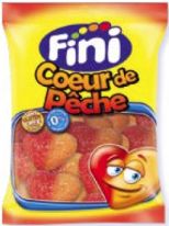 Fini Sugar Peach Hearts 100g Halal