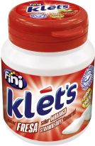 Fini Strawberry Klet's 6x100g Sugar Free B.Gum