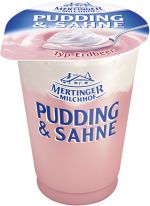 Zott Mertinger Milchhof Pudding & Sahne Typ Erdbeer 125 g