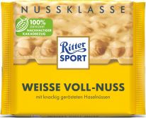 Ritter Sport Weisse Voll-Nuss (Nuss-Klasse) 100g