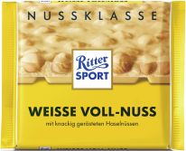 Ritter Sport Weisse Voll-Nuss (Nuss-Klasse) 100g