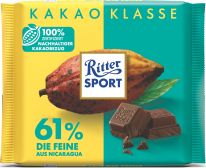 Ritter Sport Kakao-Klasse 61% Nicaragua - Die Feine 100g
