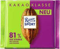 Ritter Sport Kakao-Klasse 81% Ghana - Die Starke 100g