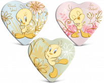 Valentine Looney Tunes Heart Shaped Tin 100g