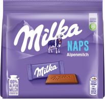 Mondelez Milka Naps Alpenmilch Beutel 119g, 12pcs