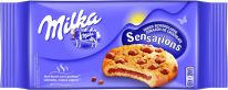Mondelez DE Milka Cookies Sensations Innen schokoladig 156g