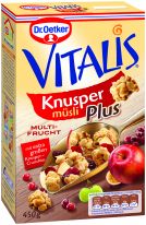 Dr.Oetker Vitalis - Knuspermüsli Plus Multi Frucht 450g