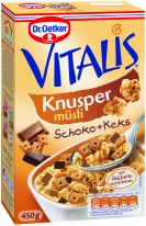 Dr.Oetker Vitalis - Knuspermüsli Schoko + Keks 450g