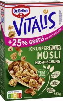 Dr.Oetker Vitalis - Knusper Nuss +25% 563g