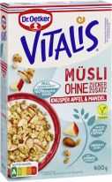 Dr.Oetker Vitalis - Ohne Zuckerzusatz Knuspermüsli Apfel&Mandel 400g