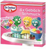 Dr.Oetker Backzutaten - 4x Gebäckschmuck 100g