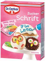 Dr.Oetker Backzutaten - Zuckerschrift 4 Farben 100g