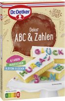 Dr.Oetker Backzutaten - Dekor ABC & Zahlen 58g