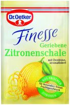 Dr.Oetker Backzutaten - Finesse Geriebene Zitronenschale 3er 18g