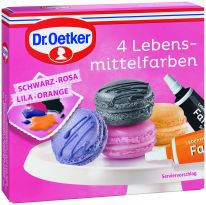 Dr.Oetker Backzutaten - 4 Lebensmittelfarben 80g