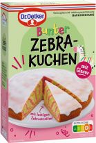 Dr.Oetker Backzutaten - Bunter Zebrakuchen 515g