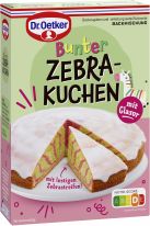 Dr.Oetker Backzutaten - Bunter Zebrakuchen 515g