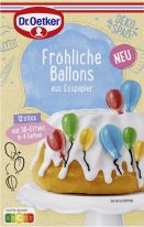 Dr.Oetker Backzutaten - Kuchen Deko Fröhliche Ballons, Esspapier 8g