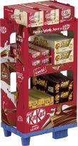 Nestle Kitkat/Lion/Nuts 6 sort, Display, 188pcs