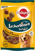 Pedigree Leckerbissen Tasty Minis Portionsbeutel mit Huhn- und Entengeschmack 130g
