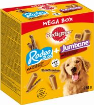 Pedigree Mega Box Snacks mit Rodeo Duos und Jumbone Riesenknochen 780 g