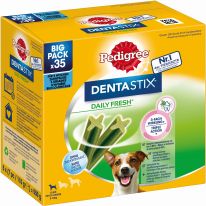 Pedigree Dentastix Daily Fresh Beutel Multipack Kleine Hunde 5 x 7 Stück 550g