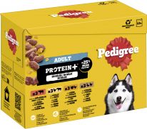 Pedigree Protein Plus Multipack Portionsbeutel 4 Varietäten in Gelee 12x85g