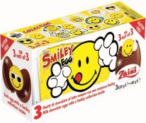 Zaini - Chocolate Eggs With Surprise - Tripack - Smiley 60g