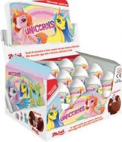 Zaini - Chocolate Eggs With Surprise - 24 Units Display - Unicorns 20g