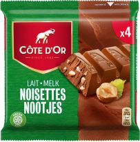 MEU CoteDor Bars 4-Pack Hazelnut Milk, 180g