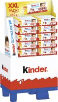 FDE Kinder Schokolade XXL 450g, Display, 70pcs