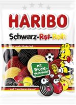 Haribo Limited Schwarz-Rot-Rollt 175g, 18pcs Frohe WM-nachte Promotion