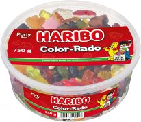 Haribo Limited Color-Rado 750g, Display, 96pcs Halloween Promotion