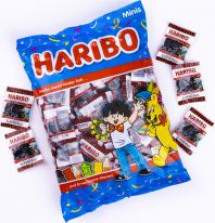 Haribo Limited Lakritz Schnecken Minibeutel 1300g Karnevals-Saison 2025 Promotion